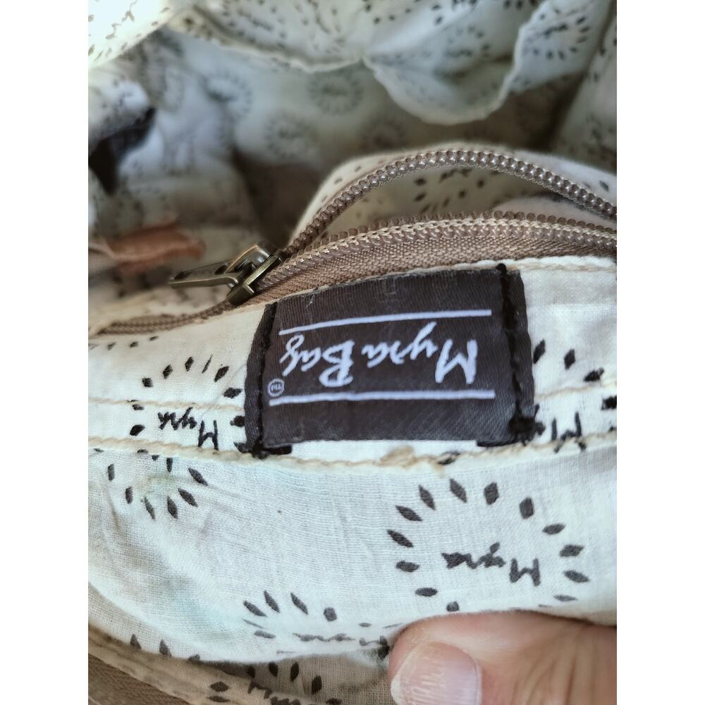 5869) Myra Forest Mist Hand-Tooled Shoulder Bag - Picture 8 of 10